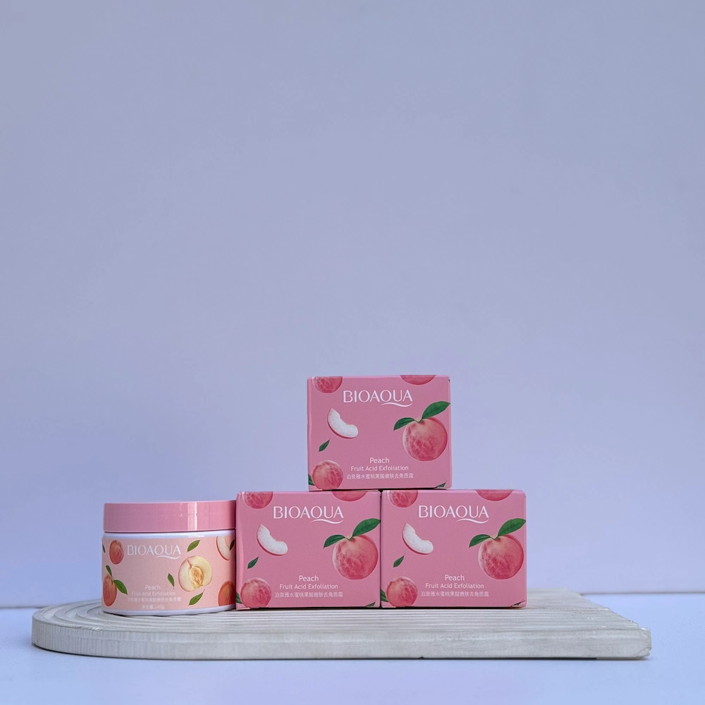 IMG_1369 اسکراب صورت و بدن هلو بیوآکوا | Bioaqua Peach Face & Body Scrub - Image 1